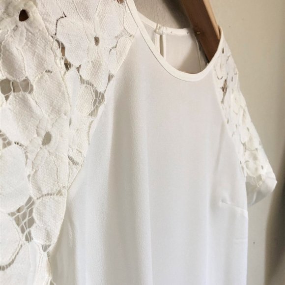 Unbranded Floral Lace Sleeve Blouse - Picture 7 of 8